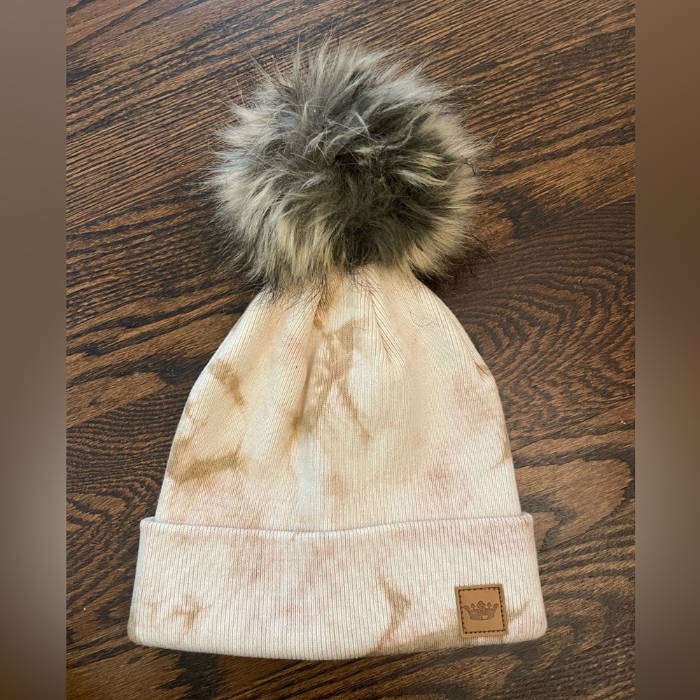 Panache Marbled TieDye Pom Toboggan